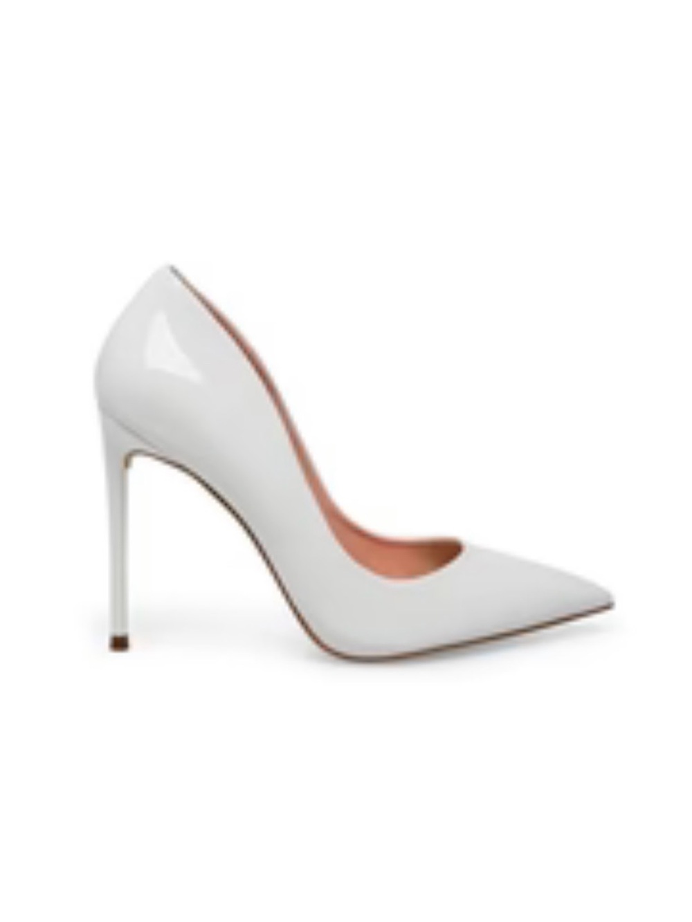 Steve Madden White Patent Pointed-Toe Stiletto Pump